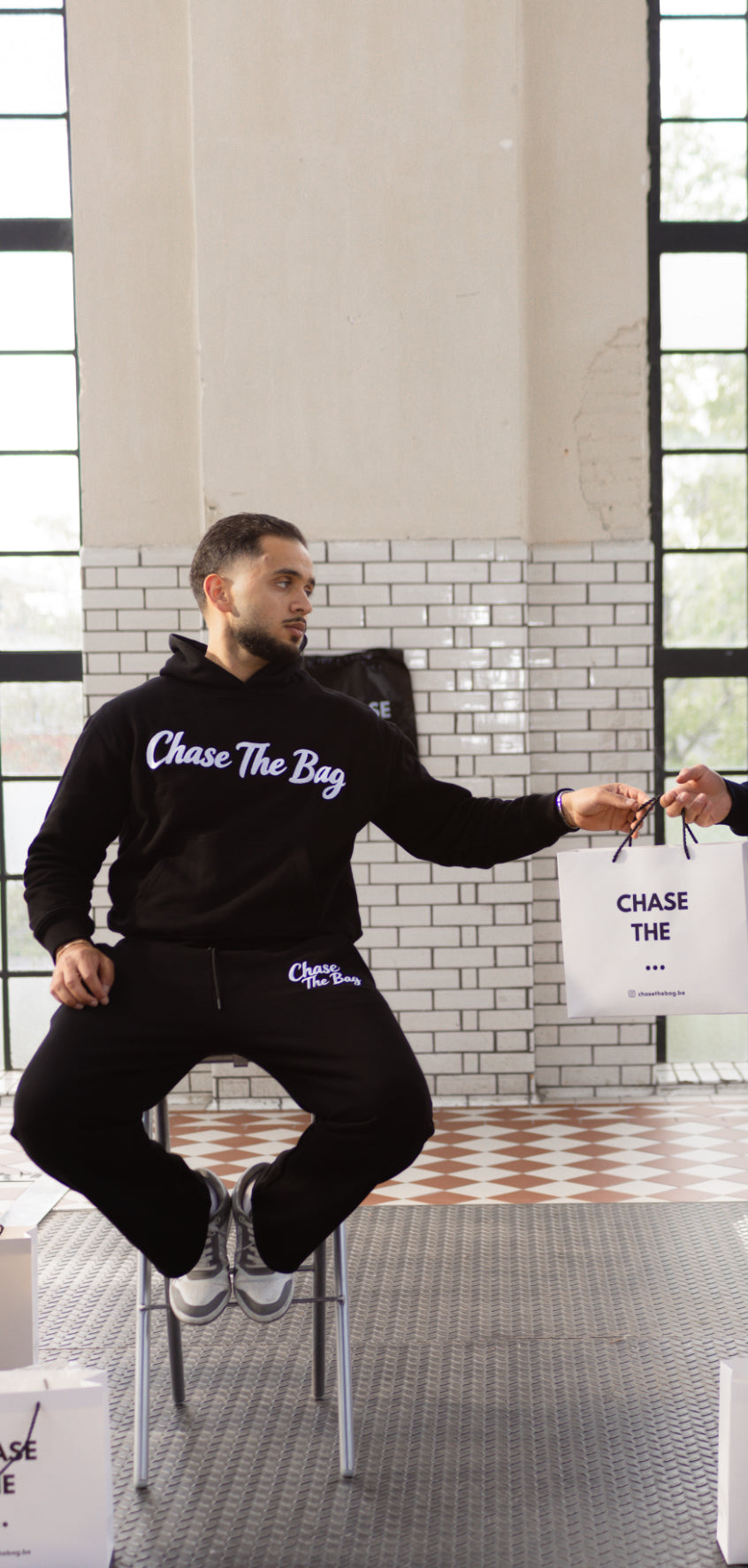 Chase The Bag Tracksuit Black
