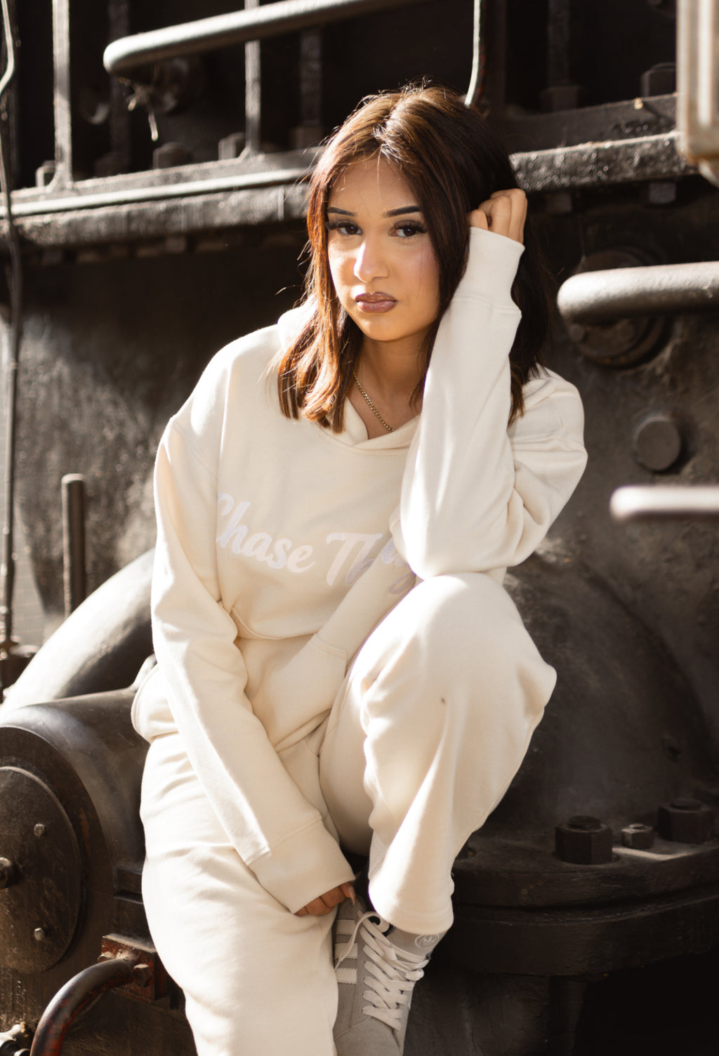 Chase The Bag Tracksuit Beige