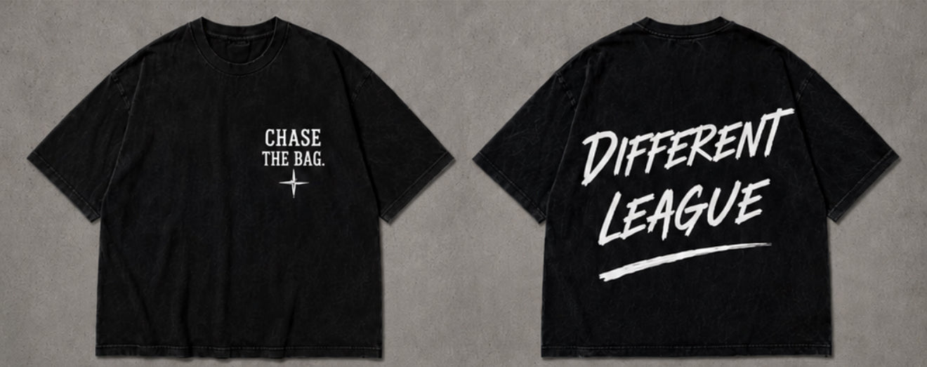 Chase The Bag Black Shirt - Different League