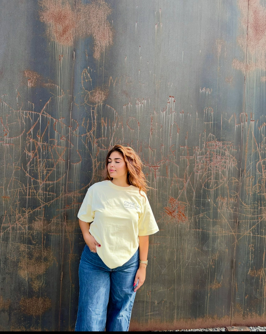 Chase The Bag Beige Shirt - Keep Striving For Better Fashion